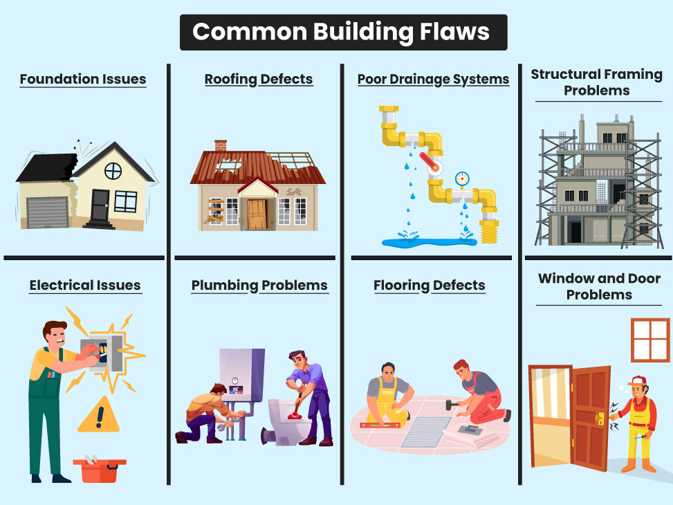 10 Construction Flaws in Buildings & Homes - Identifying Common Defects